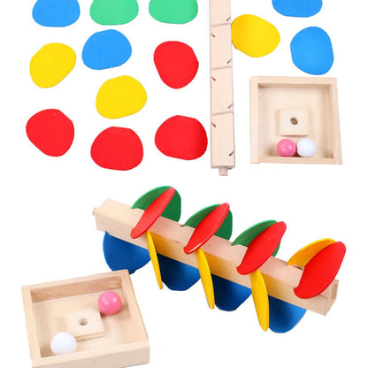 Wooden Ball Drop Toddler Toy, Learning & Developmental Ball Tower, Activity & Educational Toy Preschool Toys & Games