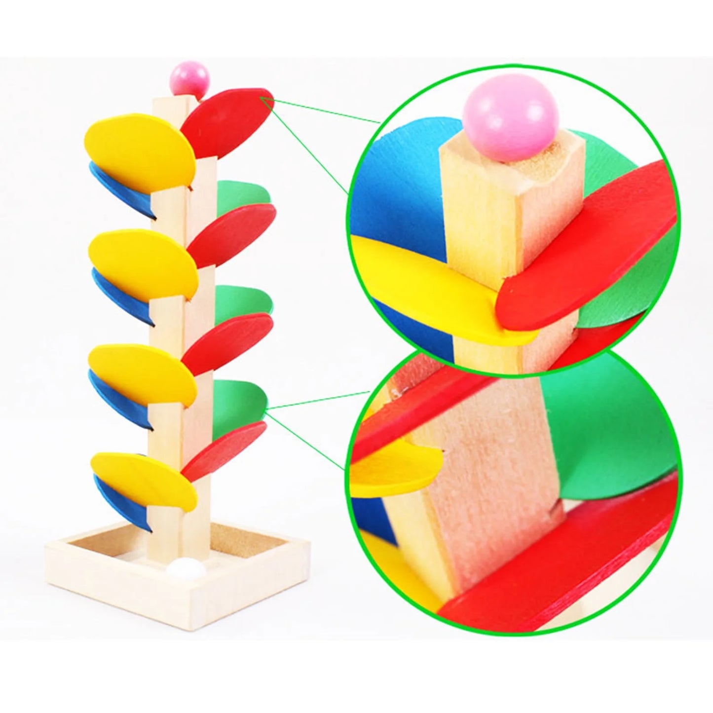 Wooden Ball Drop Toddler Toy, Learning & Developmental Ball Tower, Activity & Educational Toy Preschool Toys & Games