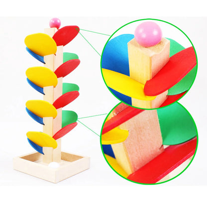 Wooden Ball Drop Toddler Toy, Learning & Developmental Ball Tower, Activity & Educational Toy Preschool Toys & Games