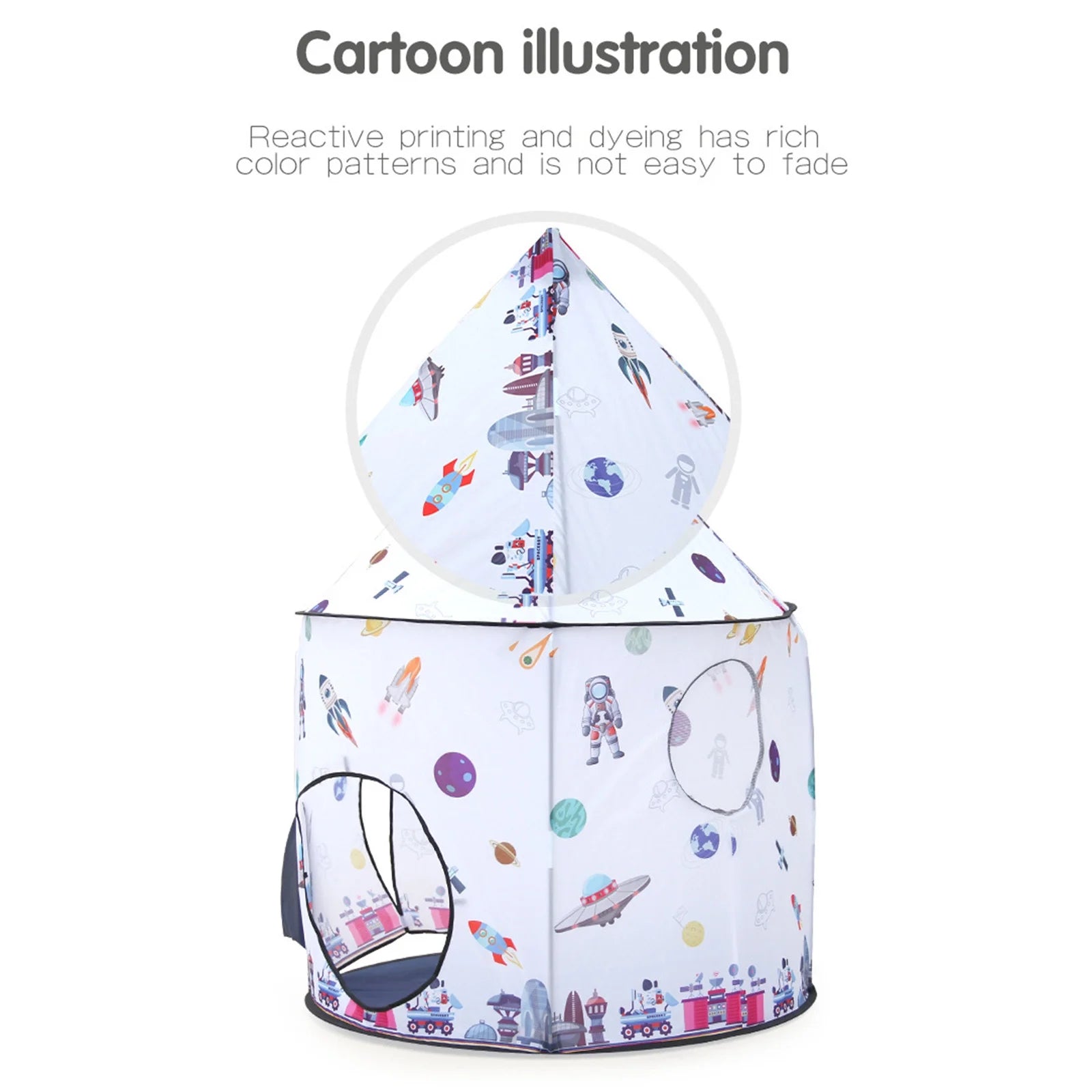 Children'S Tent Indoor Play House Space Indoor Baby Rocket Tent