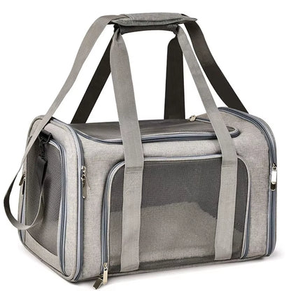 Portable Mesh Shoulder Bag for Pets Cat Carrier Bags Outgoing Travel Pets Handbag Transport Bag Breathable