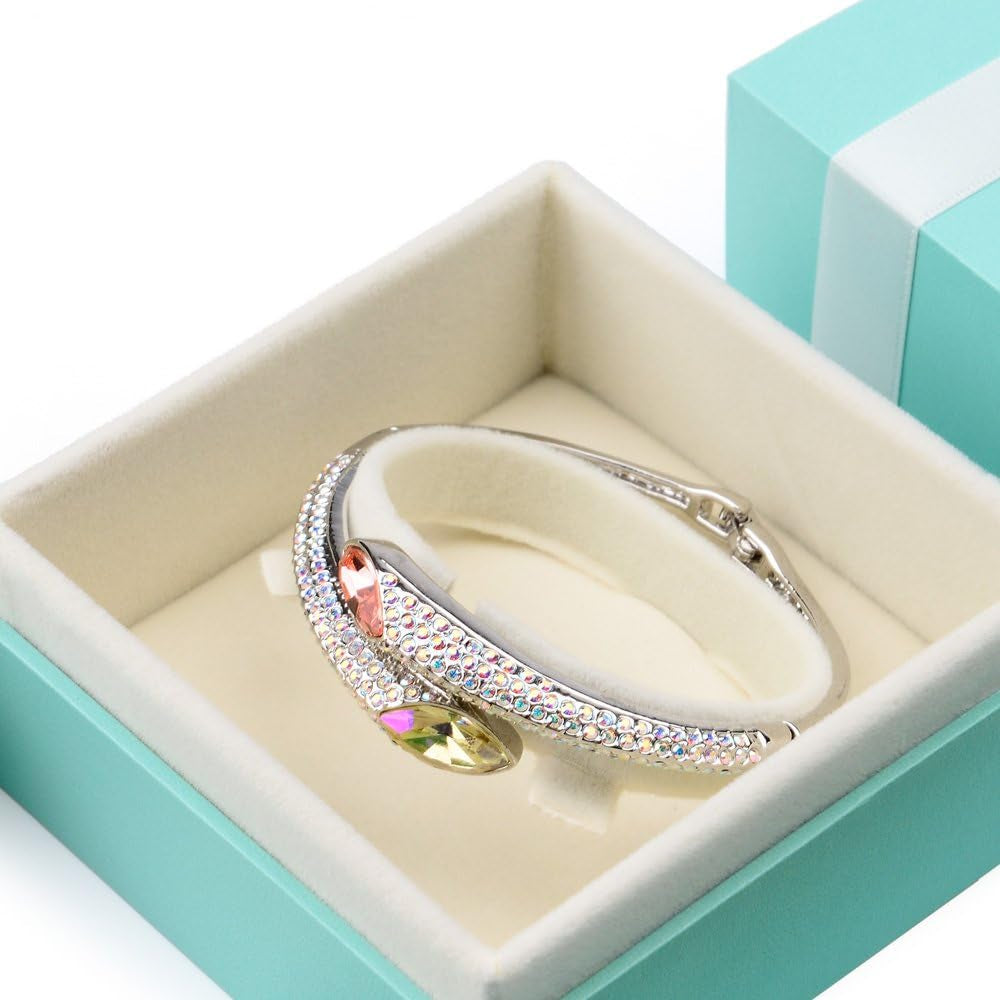 Vintage Velvet Bracelet Gift Box Jewelry Bangle Gift Box with Ribbon for Wedding, Engagement, Proposal, Birthday and Anniversary