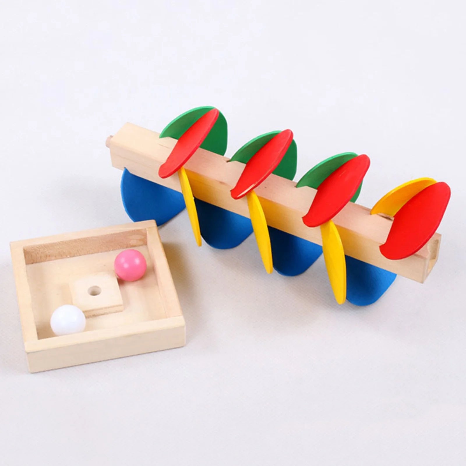 Wooden Ball Drop Toddler Toy, Learning & Developmental Ball Tower, Activity & Educational Toy Preschool Toys & Games