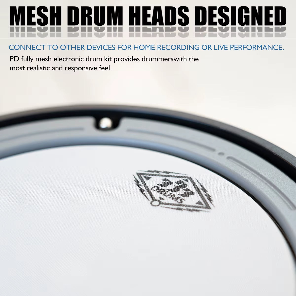 Promotion PD333 Electronic Kick Drum with Aluminum Chamber Complimentary Package Including Electronic Drum Sensors