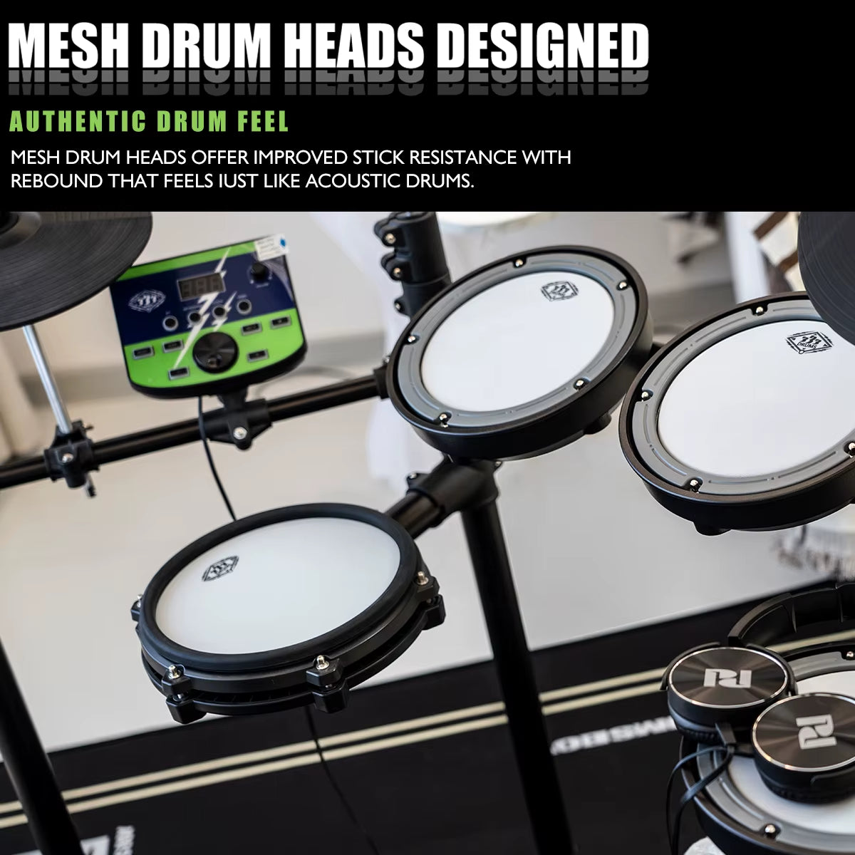 Promotion PD333 Electronic Kick Drum with Aluminum Chamber Complimentary Package Including Electronic Drum Sensors