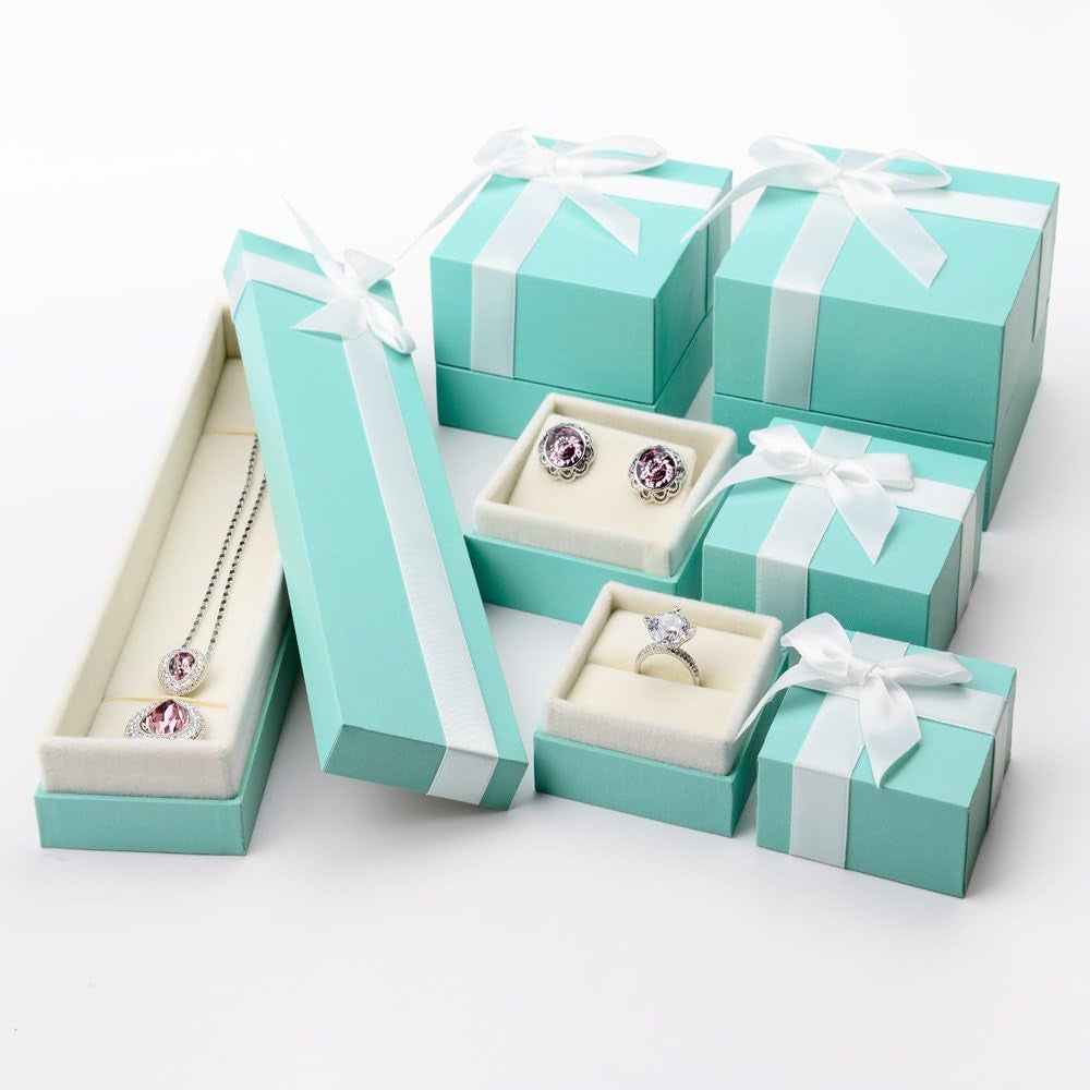 Vintage Velvet Bracelet Gift Box Jewelry Bangle Gift Box with Ribbon for Wedding, Engagement, Proposal, Birthday and Anniversary