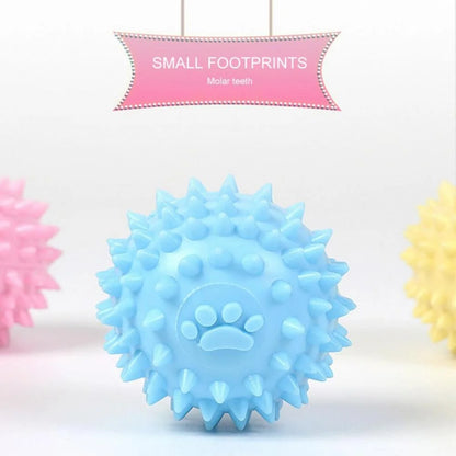 Balls for Dogs Small, Fetch Balls for Dogs Rubber Cute Colors TPR Puppy Toys Dog Toy Balls Dog Toys Spike Ball Dog Chew Toys for Small Dogs Pet Toys for Puppy Teething Toys,Blue