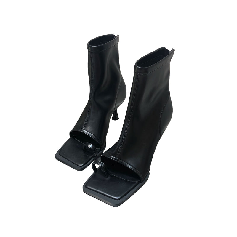 European Station Fish Mouth Summer Fashion Stiletto Toe Covering Sandal Boots