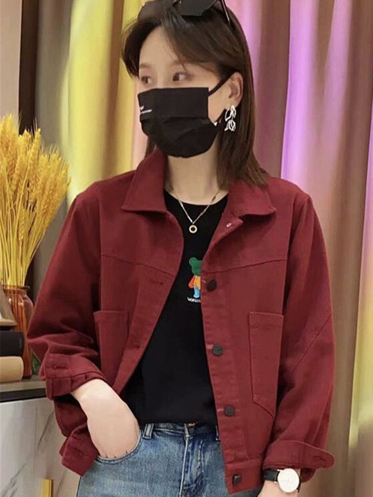 Short Loose Thin Denim coat Women 2023 Spring and Autumn New Casual Design Sense Niche Jacket Popular Top