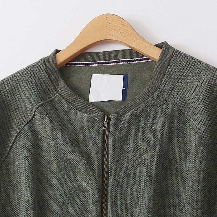 Large Design Casual All-Match Raglan Zipper Thin Velvet Coat