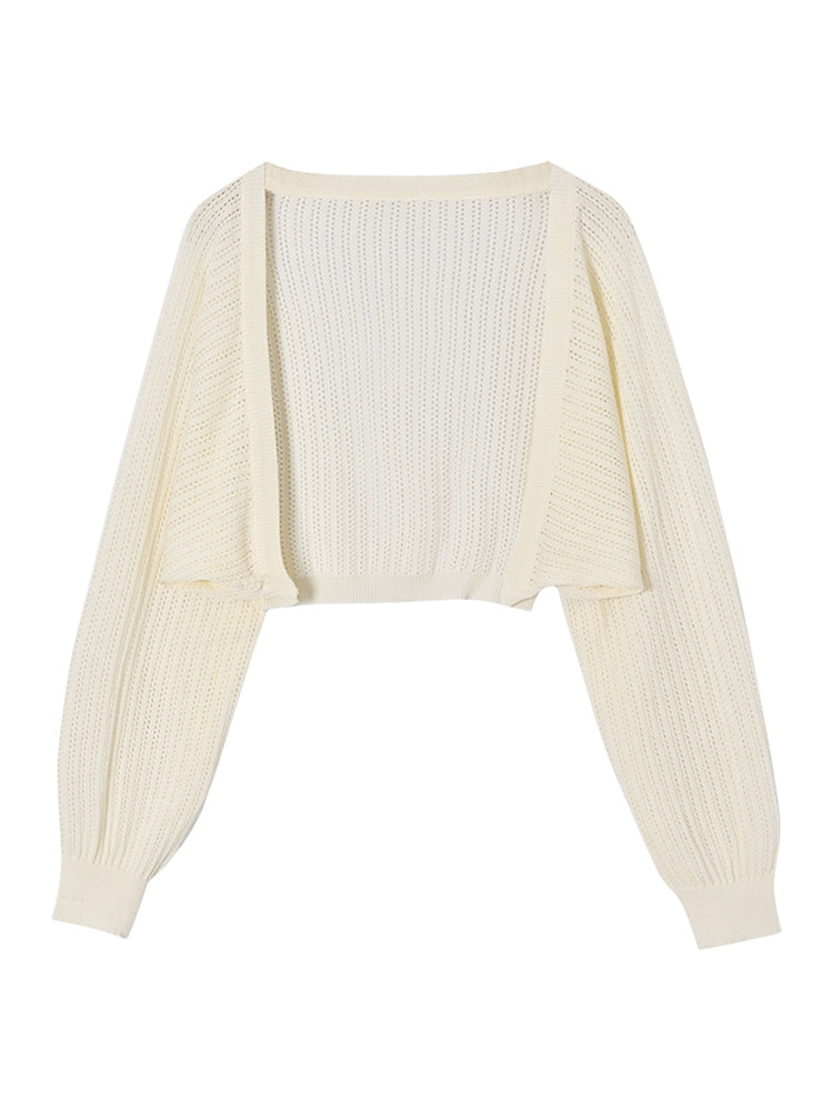 Classic Style Knitting Women's Sun Protection Clothing Outerwear Cover-up