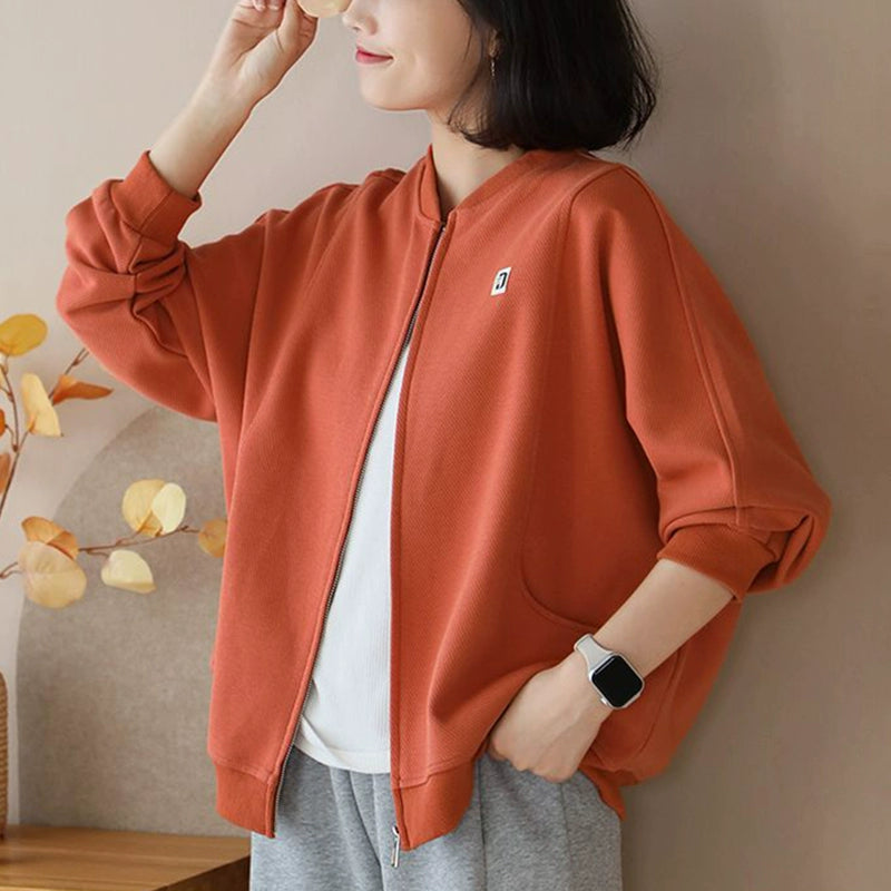 Casual Middle-Aged Spring and Autumn Short Coat Cardigan Sweater