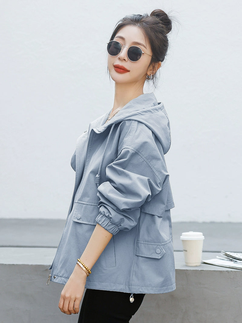 Fashion Loose Popular Hot-Selling Product Trench Coat Women's Short Jacket