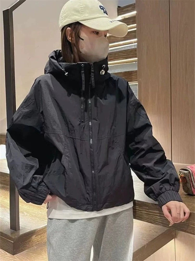 Loose plus Size Lightweight Breathable Jacket Sun-Protective Clothing