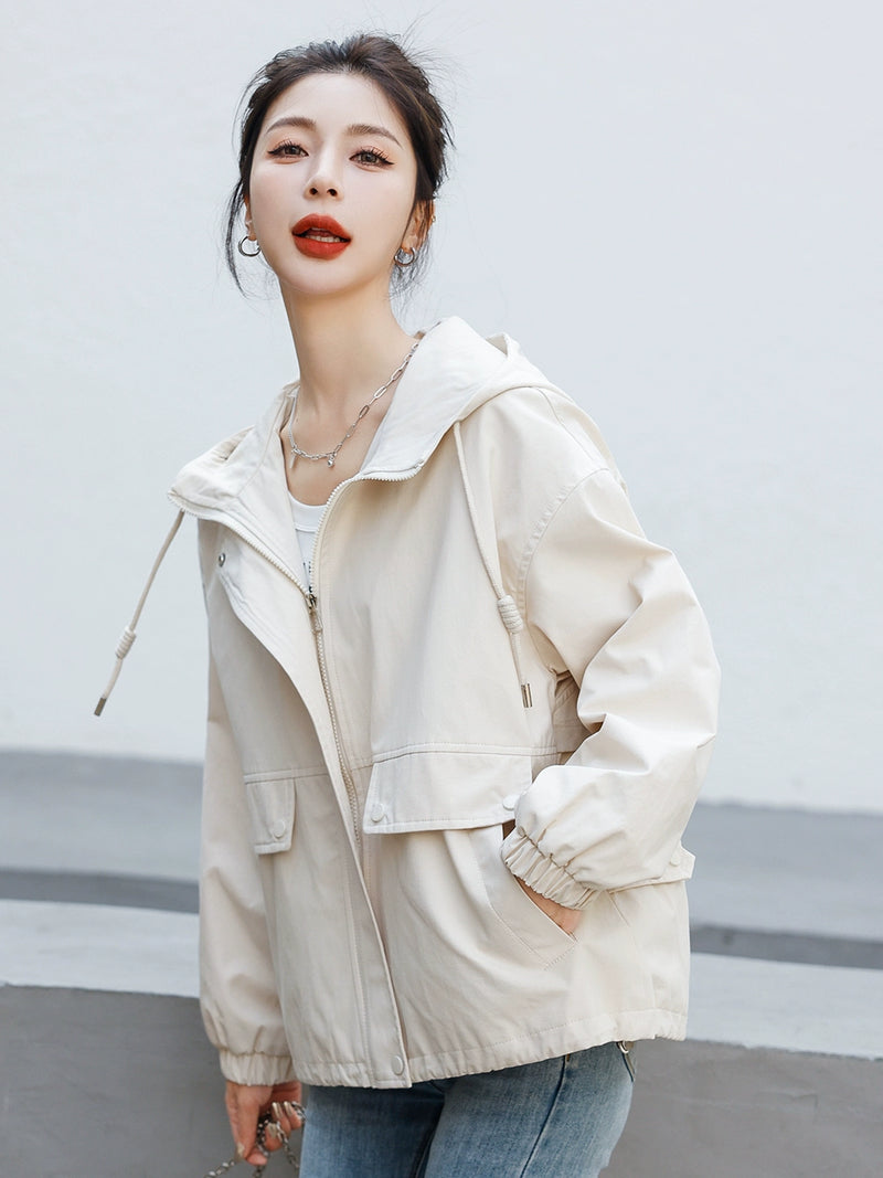 Fashion Loose Popular Hot-Selling Product Trench Coat Women's Short Jacket