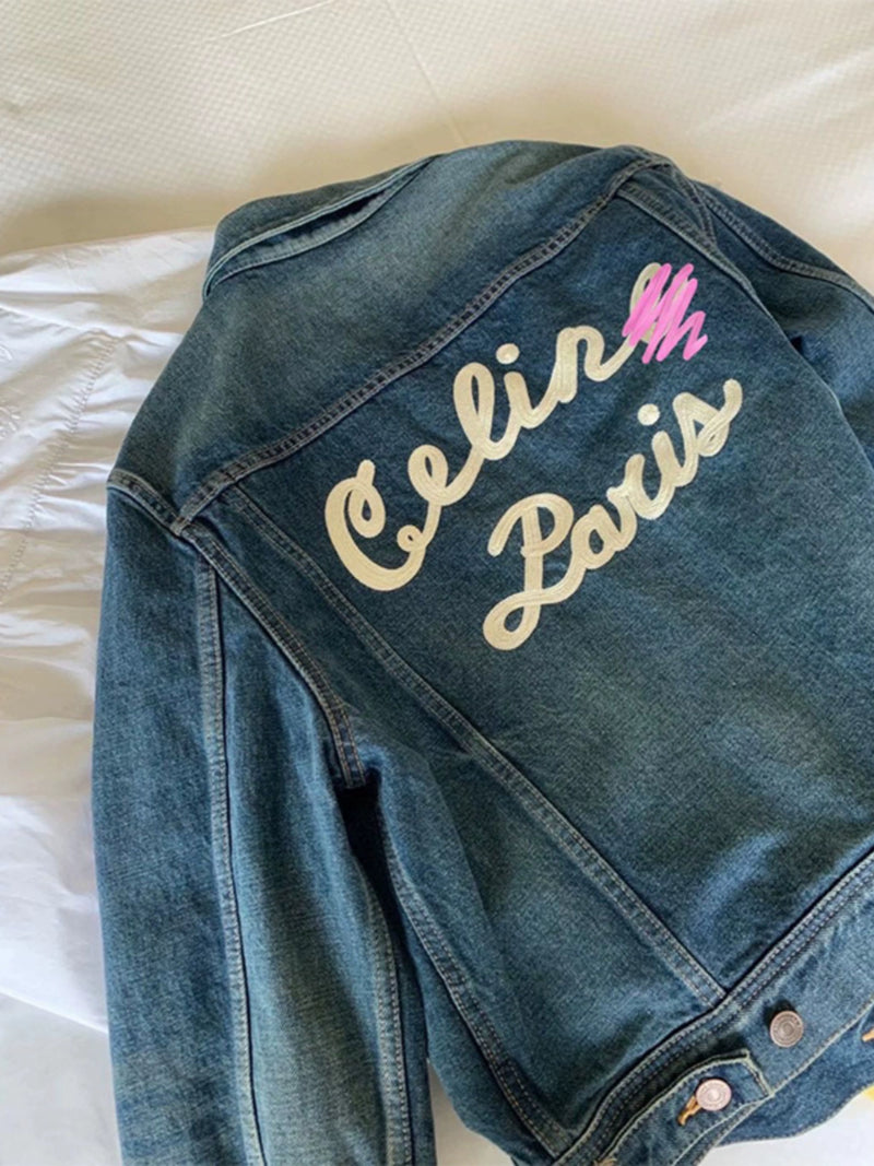 Internet Celebrity Early Autumn Chic Coat Short Denim Jacket
