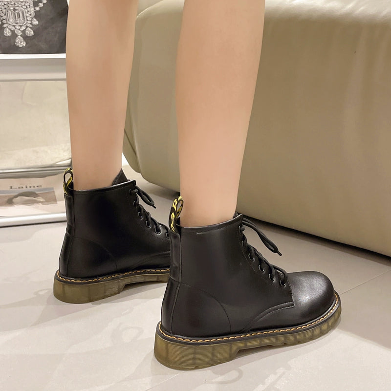 Boots Female Spring and Autumn Thin Ins Fashion Martin Boots Boots