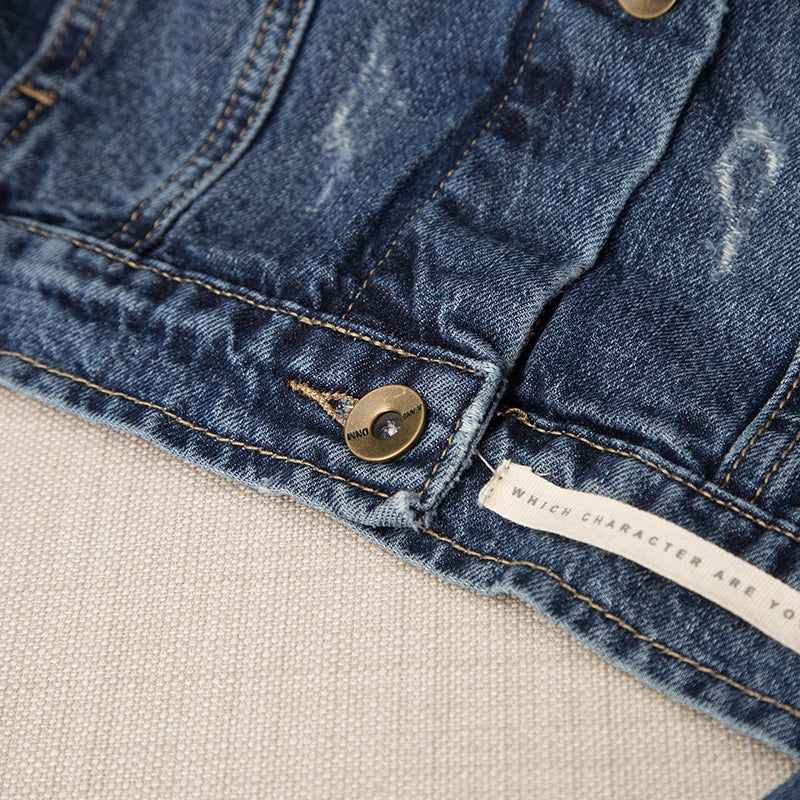 No Loose Workwear with Pocket Jacket Denim Jacket