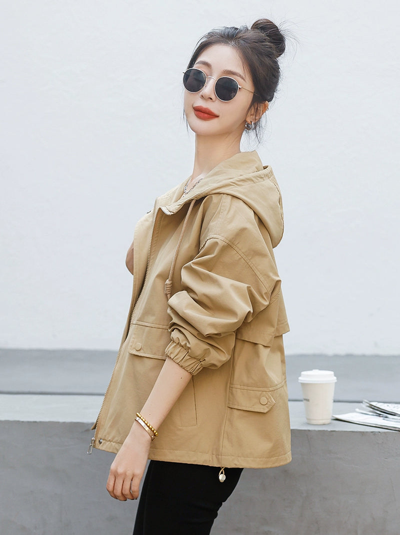 Fashion Loose Popular Hot-Selling Product Trench Coat Women's Short Jacket