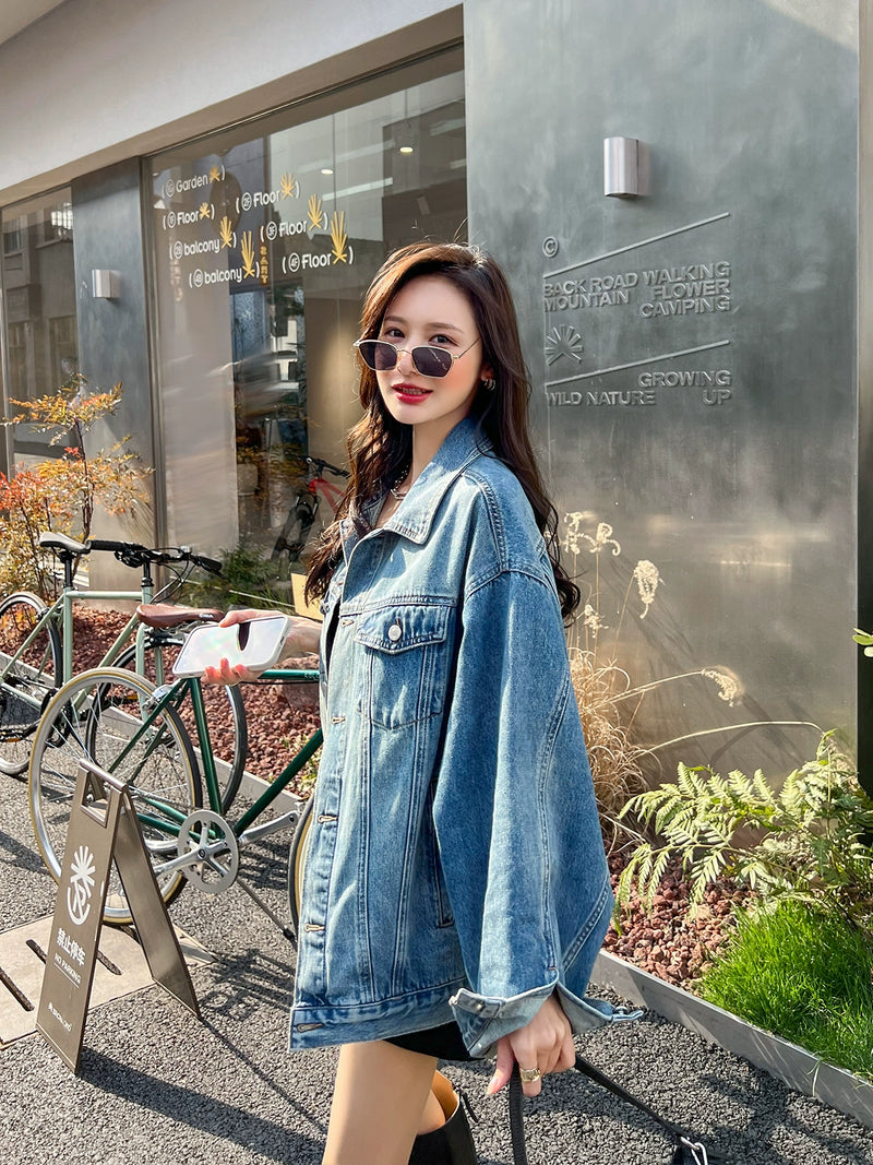 Coat Women's Retro Slimming All-Matching Short Denim Jacket