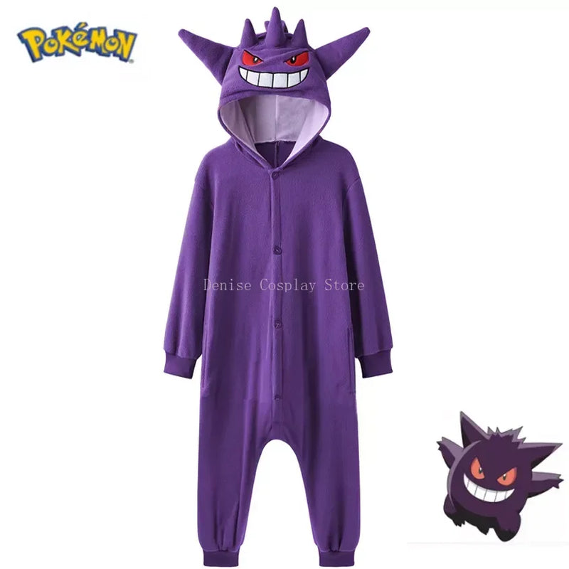 Anime  Onesies Eevee Adults Cosplay Costume Snorlax Squirtle One-Piece Pajama Full Body Pijama Christmas Sleepwear Halloween