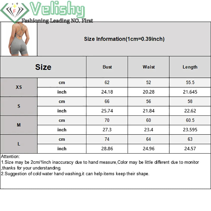 Women Strappy Romper Seamless Jumpsuit Tummy Control Padded One Piece Sports Bra Ribbed Quick-drying Fitness Tops