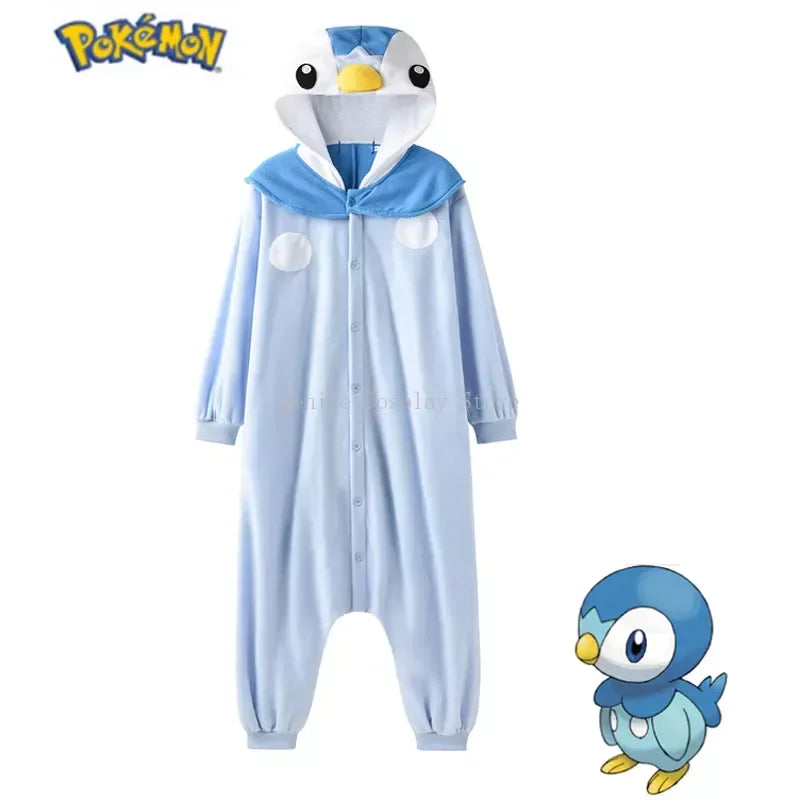 Anime  Onesies Eevee Adults Cosplay Costume Snorlax Squirtle One-Piece Pajama Full Body Pijama Christmas Sleepwear Halloween