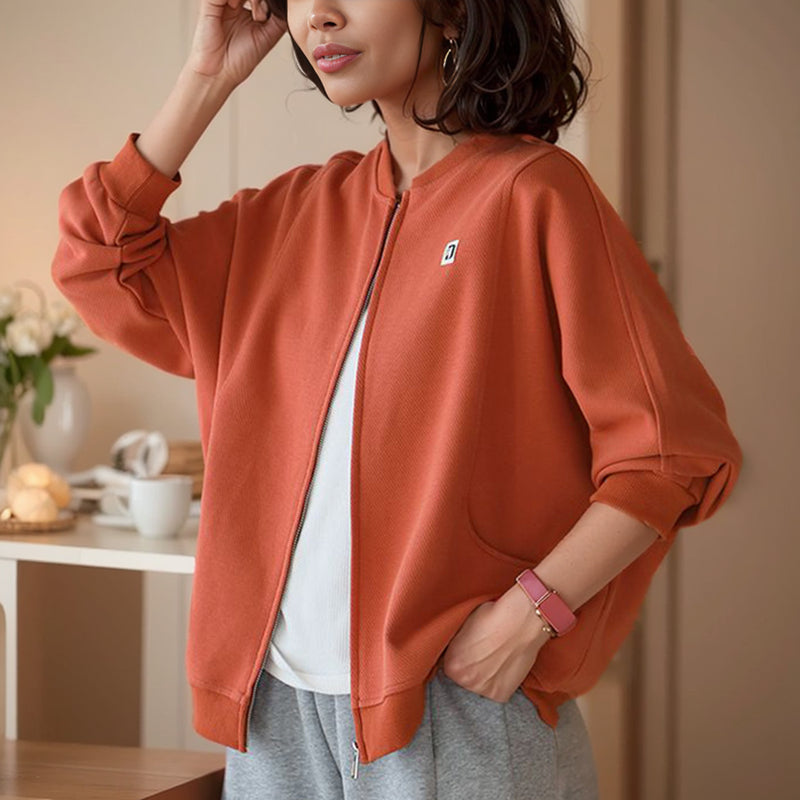 Casual Middle-Aged Spring and Autumn Short Coat Cardigan Sweater