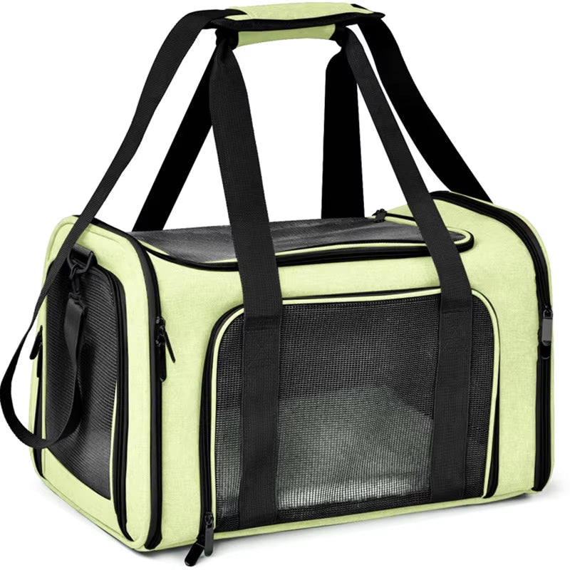 Portable Mesh Shoulder Bag for Pets Cat Carrier Bags Outgoing Travel Pets Handbag Transport Bag Breathable