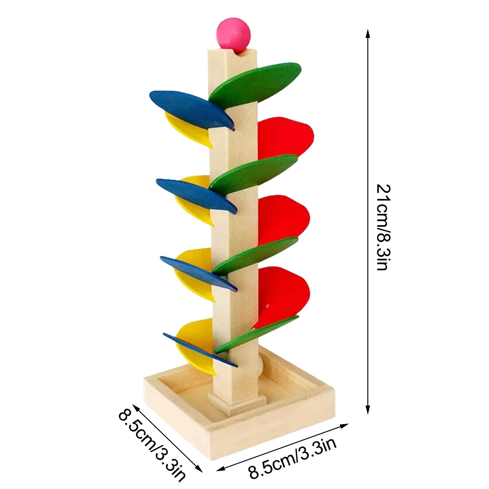 Wooden Ball Drop Toddler Toy, Learning & Developmental Ball Tower, Activity & Educational Toy Preschool Toys & Games