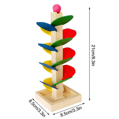 Wooden Ball Drop Toddler Toy, Learning & Developmental Ball Tower, Activity & Educational Toy Preschool Toys & Games