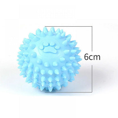 Balls for Dogs Small, Fetch Balls for Dogs Rubber Cute Colors TPR Puppy Toys Dog Toy Balls Dog Toys Spike Ball Dog Chew Toys for Small Dogs Pet Toys for Puppy Teething Toys,Blue