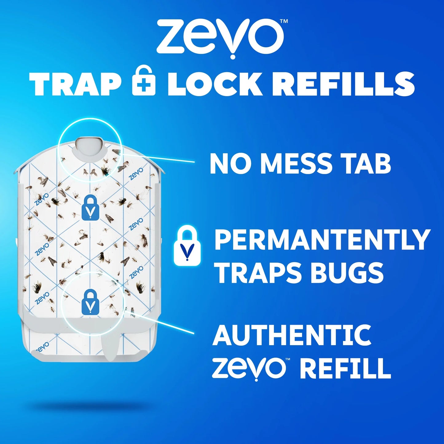 Flying Insect Trap Refill: 2 Indoor Light Trap Refill Cartridges Capture House Flies, Fruit Flies, and Gnats (2 Refill Cartridges)