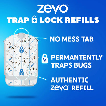 Flying Insect Trap Refill: 2 Indoor Light Trap Refill Cartridges Capture House Flies, Fruit Flies, and Gnats (2 Refill Cartridges)