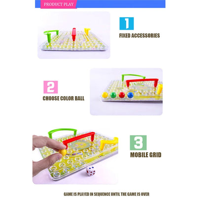 Traditional 3D Snakes Ladders Family Board Game Toy for Kid Gifts Night Fun